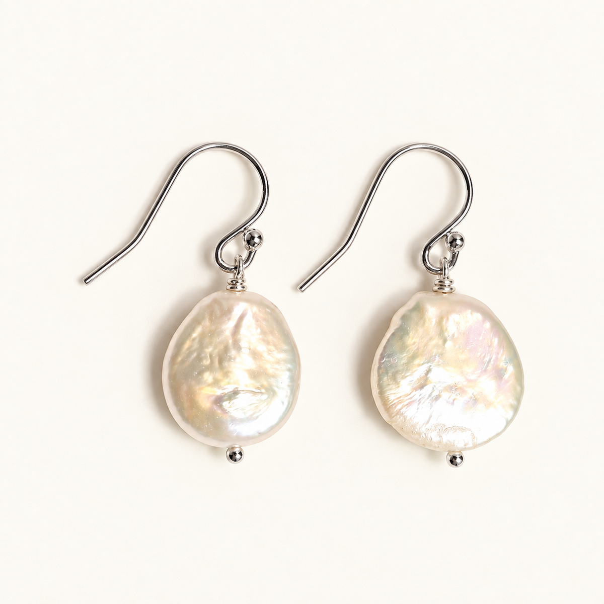 Coin Pearl Earrings