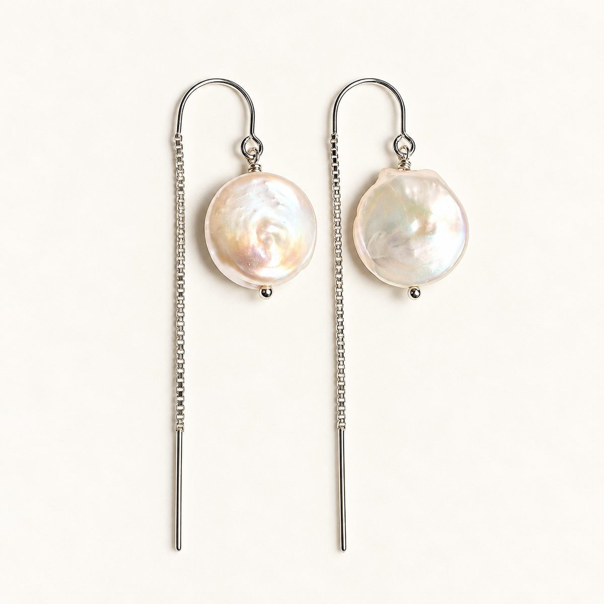 Coin Pearl Earrings