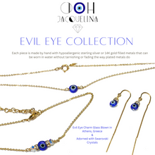 Load image into Gallery viewer, Evil Eye necklace, evil eye choker necklace
