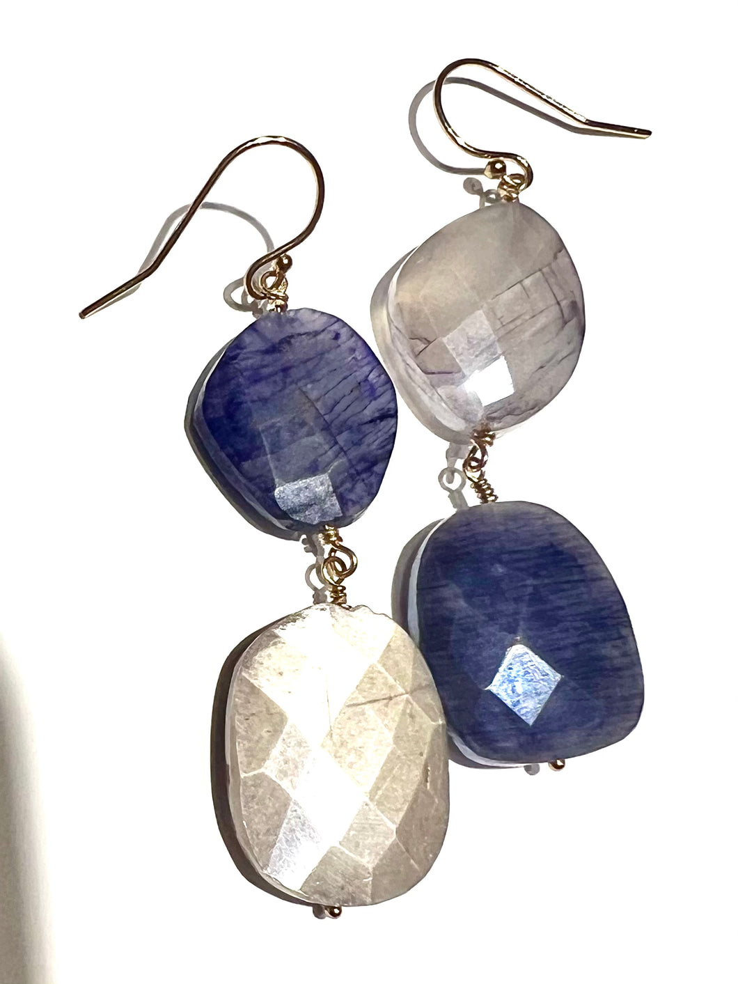 Duo of Moonstone earrings