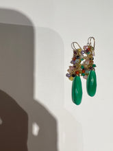 Load image into Gallery viewer, Emerald Green Festival earrings
