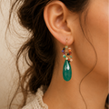 Green Onyx Festival earrings