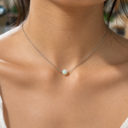 Ethiopian Opal Necklace with Swarovski Clasp