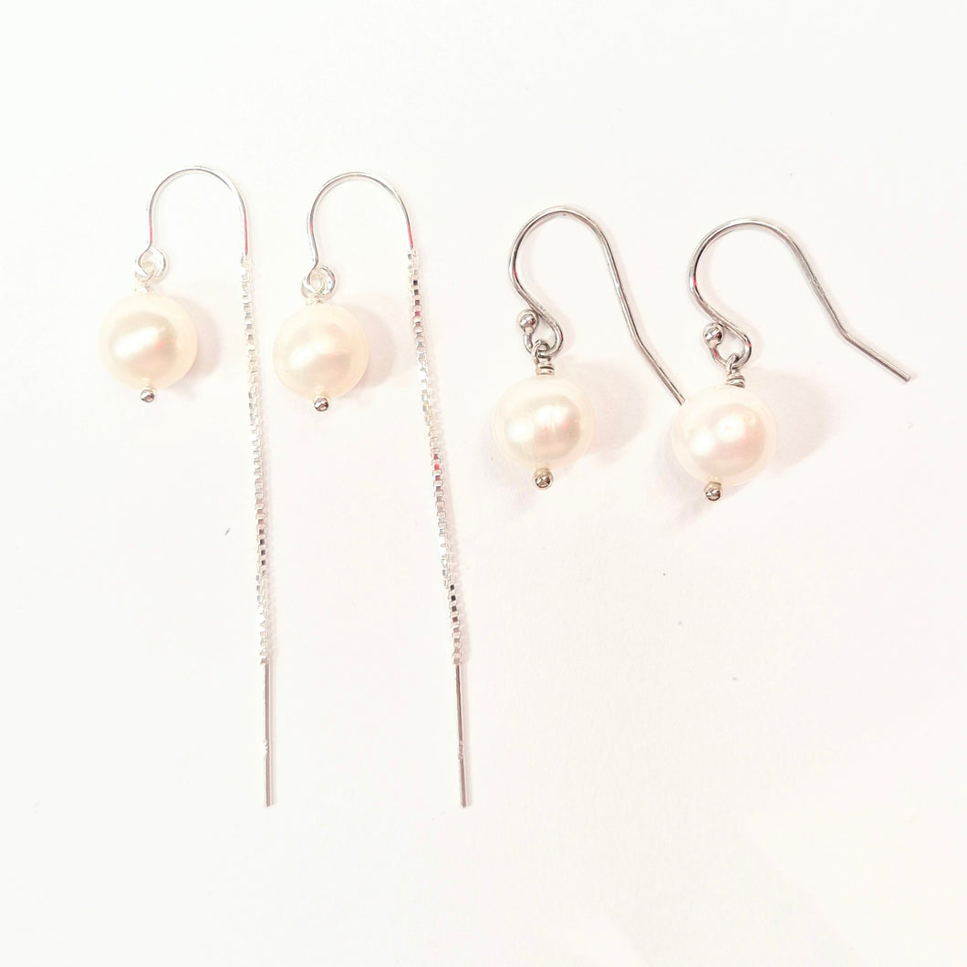 Single Pearl earrings