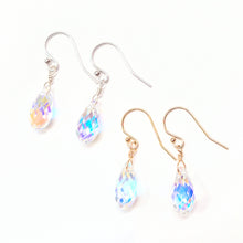 Load image into Gallery viewer, Swarovski Crystal droplet earrings

