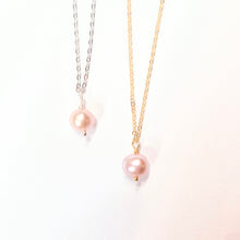 Load image into Gallery viewer, Single Pearl Drop necklace
