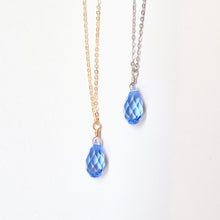 Load image into Gallery viewer, Swarovski Crystal Droplet Necklace: Many Colors Available
