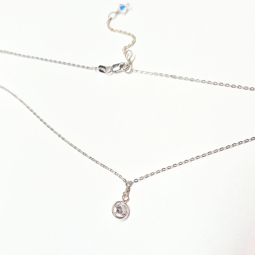 The Princess Rhinestone drop necklace