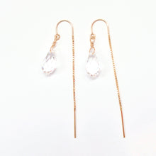 Load image into Gallery viewer, Swarovski Crystal droplet earrings
