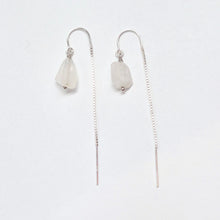 Load image into Gallery viewer, Moonstone thread earrings
