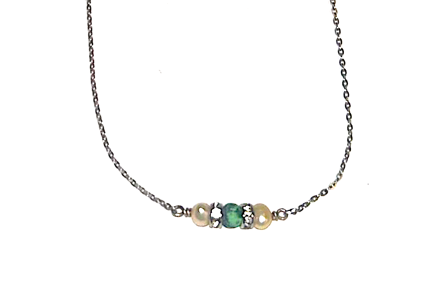 Turquoise & Pearl necklace