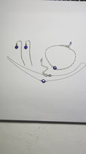 Load and play video in Gallery viewer, Set: Evil Eye Necklace &amp; Bracelet &amp; Earrings

