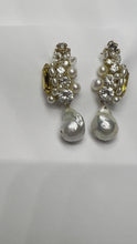 Load and play video in Gallery viewer, Baroque Pearl Statement Drop earrings
