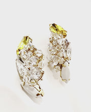Load and play video in Gallery viewer, Canary Cluster Stud Earrings - Canary
