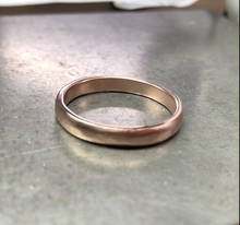 Load image into Gallery viewer, Solid Gold Band Ring, Sandblasted
