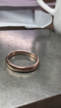 Load and play video in Gallery viewer, Solid Gold Band Ring, Sandblasted
