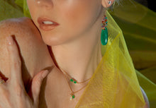 Load image into Gallery viewer, Emerald Green Festival earrings
