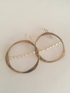 Parisian Hoop with Pearl earrings