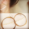 Parisian Hoop with Pearl earrings
