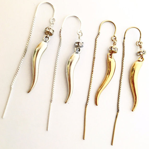 Italian Horn earrings