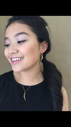 Italian Horn earrings