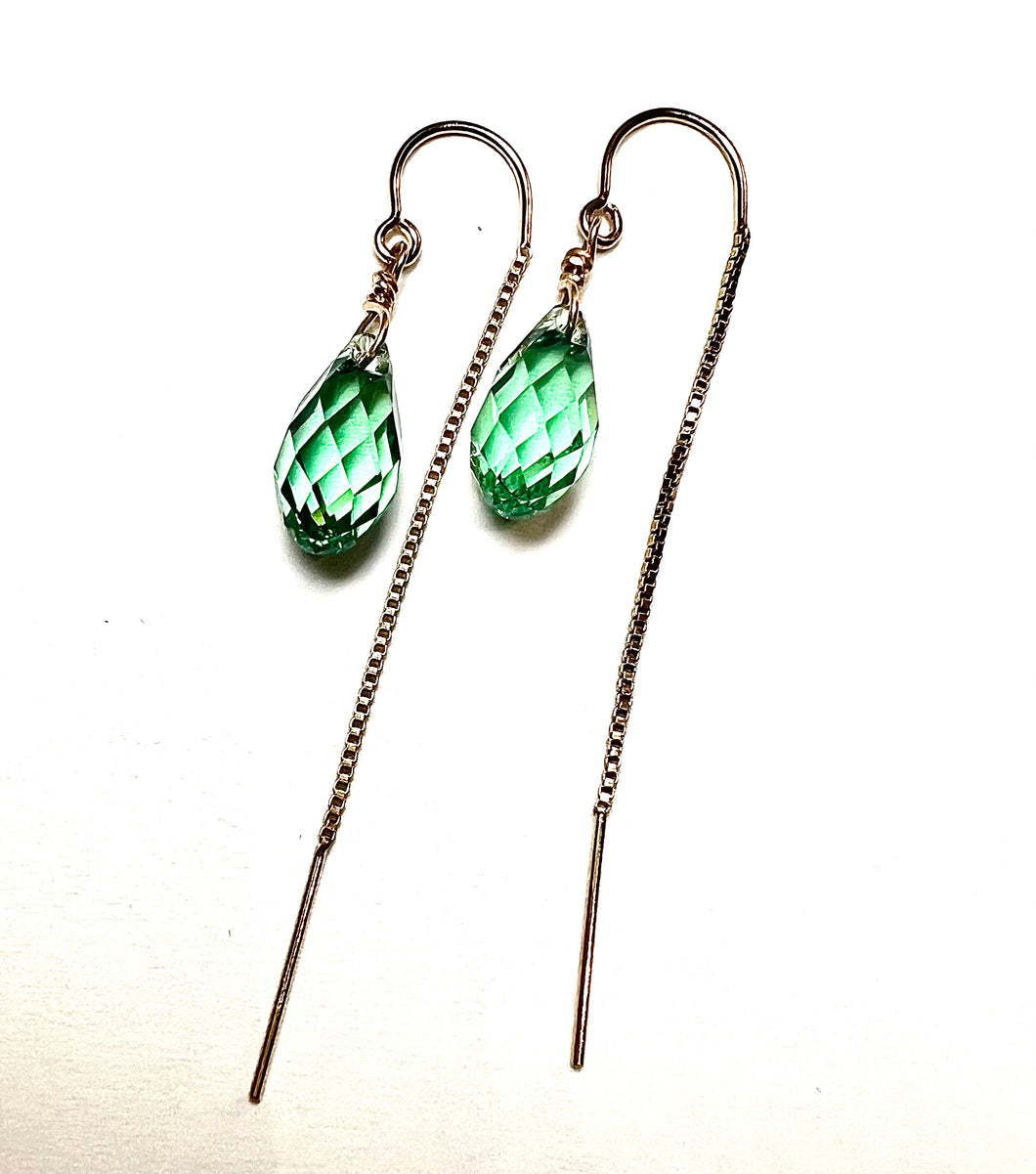 Swarovski Crystal droplet earrings