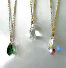 Load image into Gallery viewer, Festival Swarovski Crystal droplet necklace
