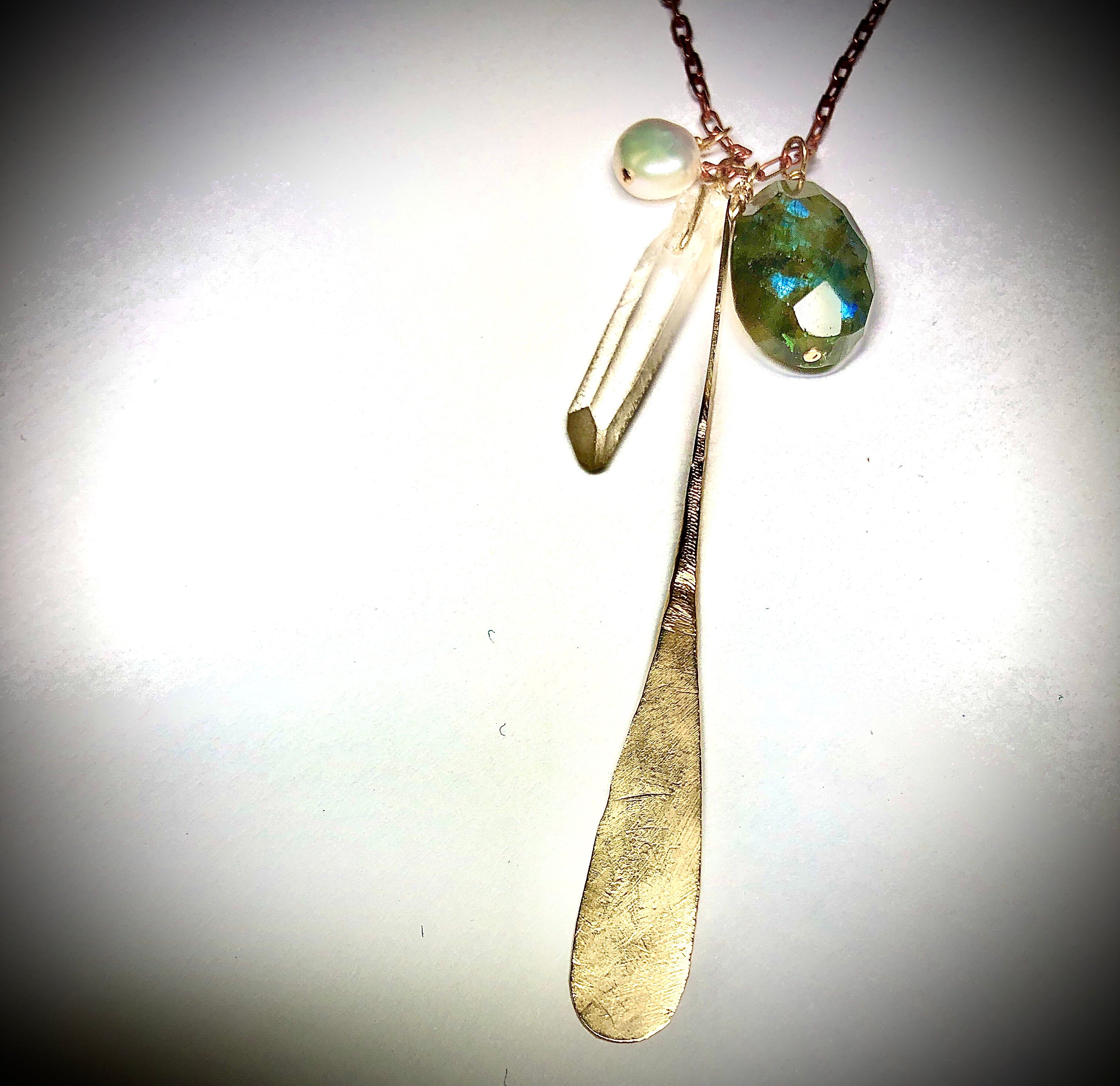 Maine Life long stone necklace