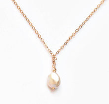 Load image into Gallery viewer, Tiny Keshi Pearl Drop necklace
