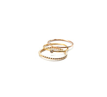 Load image into Gallery viewer, 14k Gold Fill or Sterling silver Hammered Stacking ring
