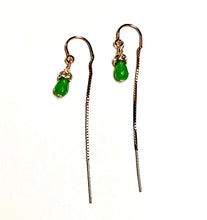 Load image into Gallery viewer, Jade dainty earrings
