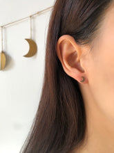 Load image into Gallery viewer, 14K GF Mini Moon stud earrings
