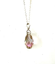 Load image into Gallery viewer, Swarovski Crystal droplet necklace

