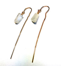 Load image into Gallery viewer, Moonstone thread earrings
