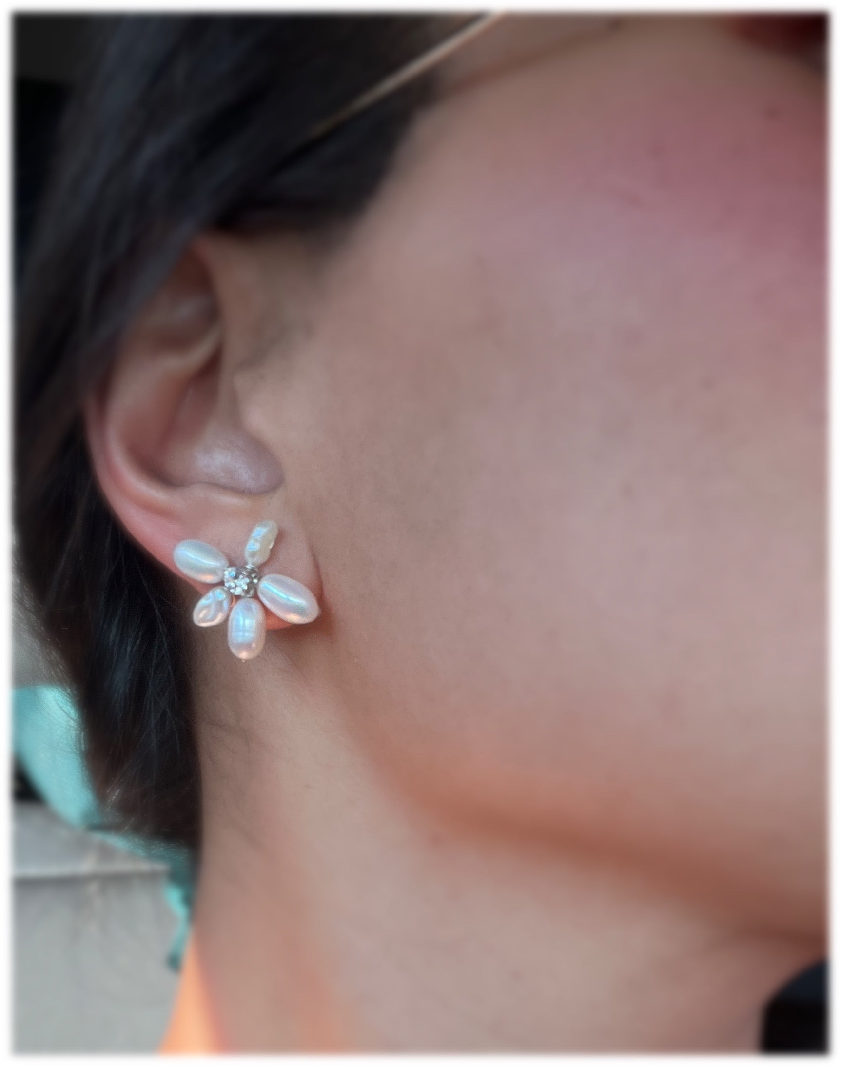 Pearl Flower Earrings | Hair Pins