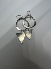 Load image into Gallery viewer, Triangle Hoop earrings
