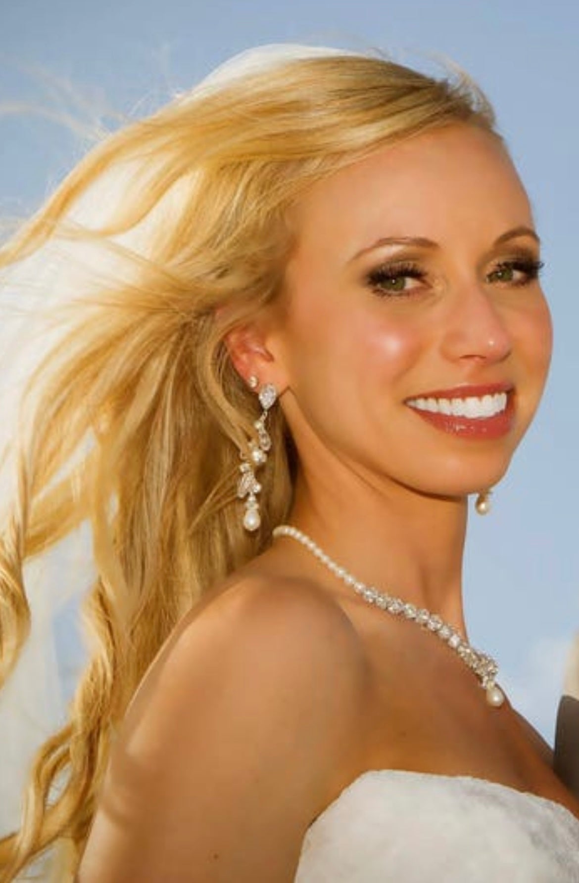 Lana chandelier trio earrings(crystal, rhinestone & pearl)