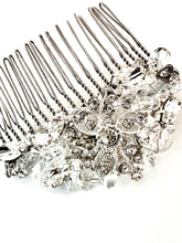 Load image into Gallery viewer, The Mishka Diamond Bridal hair comb and headpiece
