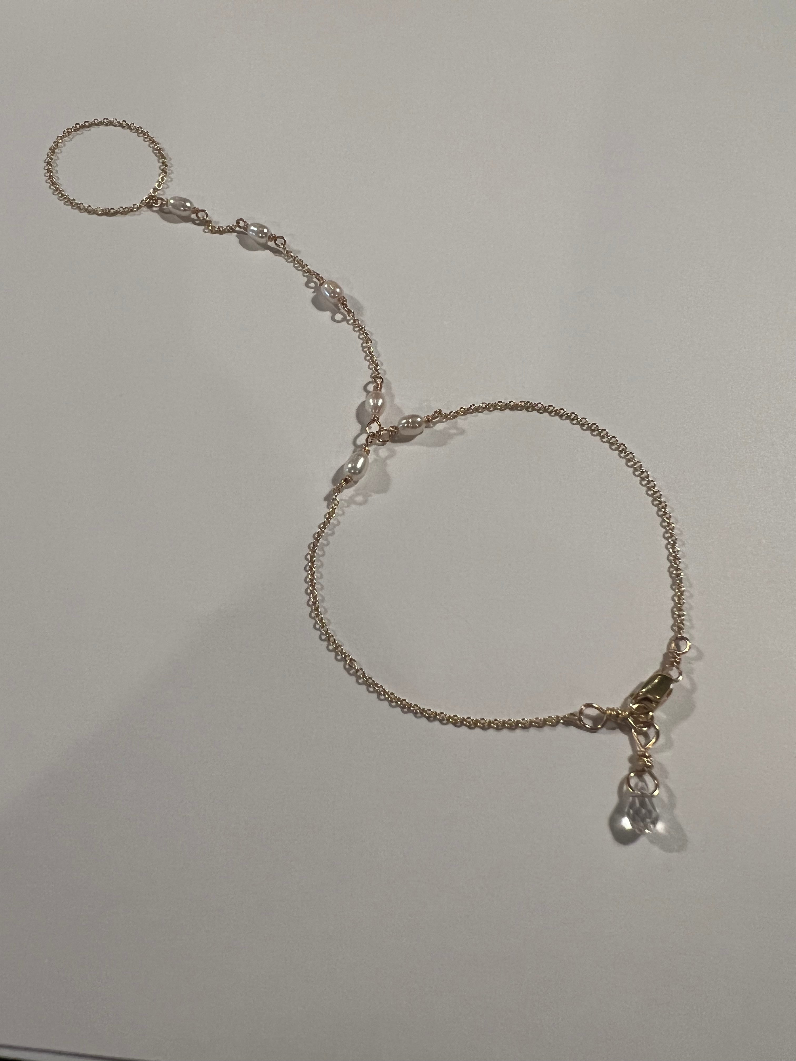 Alexandra Hand chain, ring, bracelet