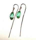 Swarovski Crystal Droplet Threader Earrings