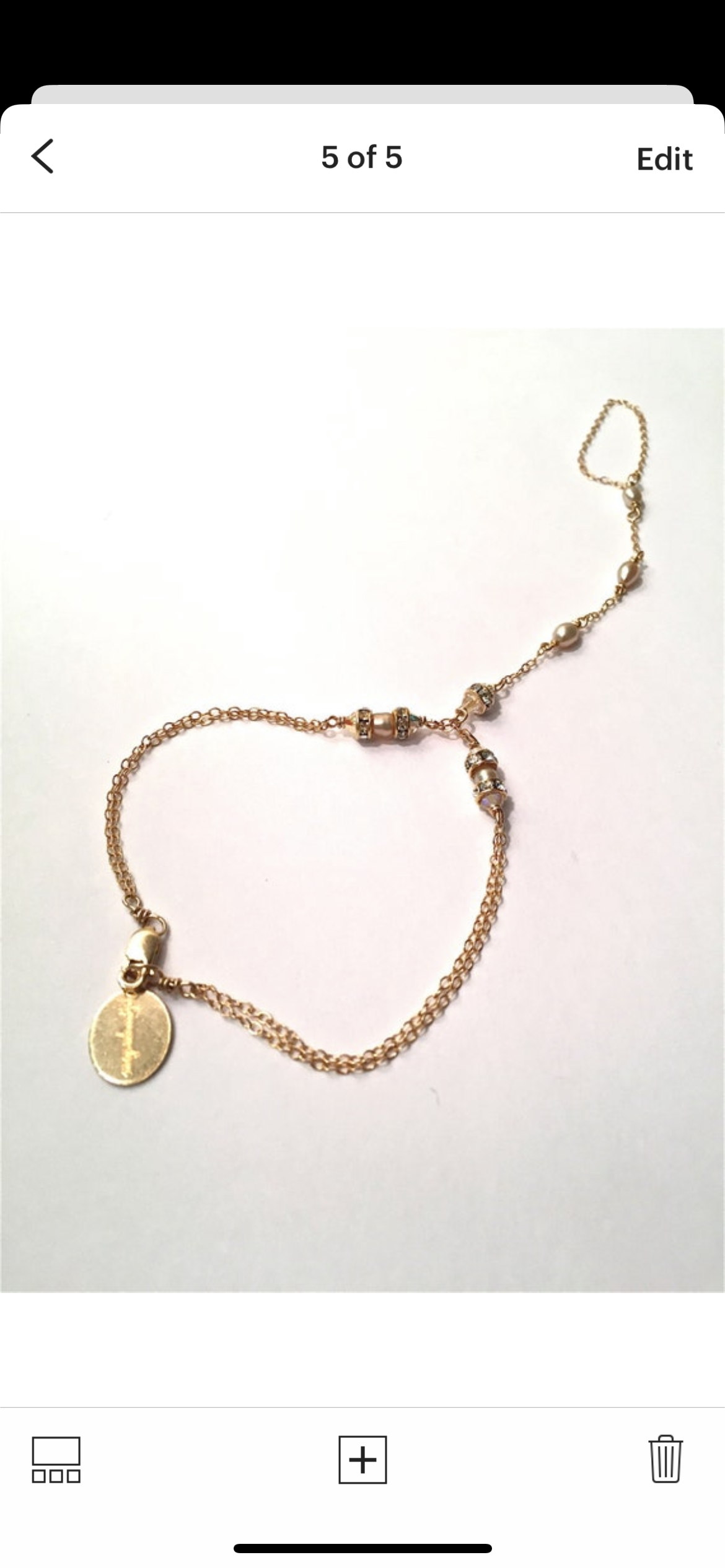 Alexandra Hand chain, ring, bracelet