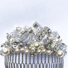 Load image into Gallery viewer, The Elizabeth Bridal Art Deco inspired tiara and hair comb
