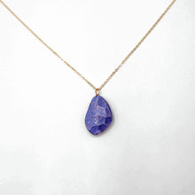 Load image into Gallery viewer, Large moonstone drop necklace (taupe, periwinkle, labradorite)
